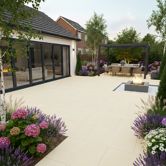 Bahama - Beige Porcelain Paving Tiles - 900 x 600 x 20mm
