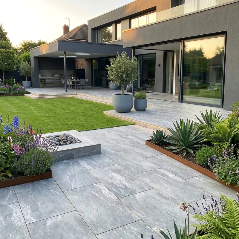 Load image into Gallery viewer, Mercury - Grey Porcelain Paving Tiles - 900 x 600 x 20mm
