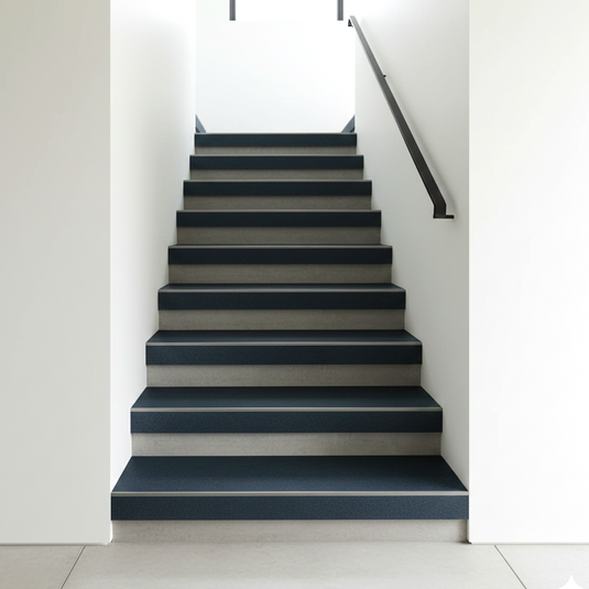 Slate Noir - Black Porcelain Paving Tiles - 900 x 600 x 20mm - Bullnose Edge