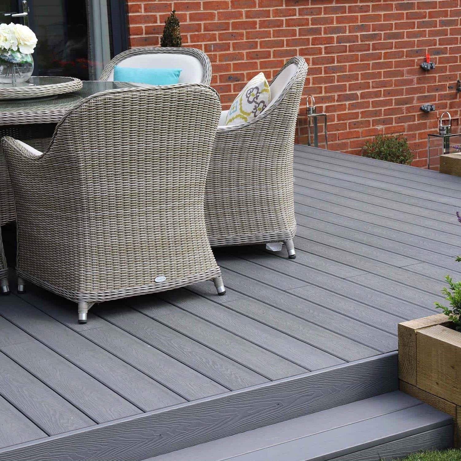 Soho Slate - Grey Composite Decking - Decking Board - 3600 x 146 x 25 ...