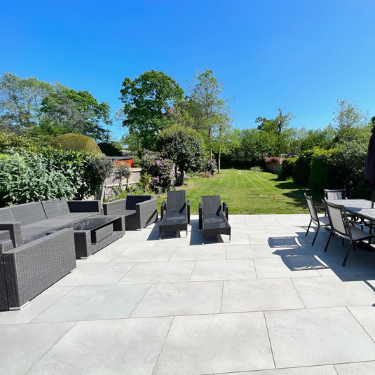 Castle - Grey Porcelain Paving Tiles - 900 x 600 x 20mm