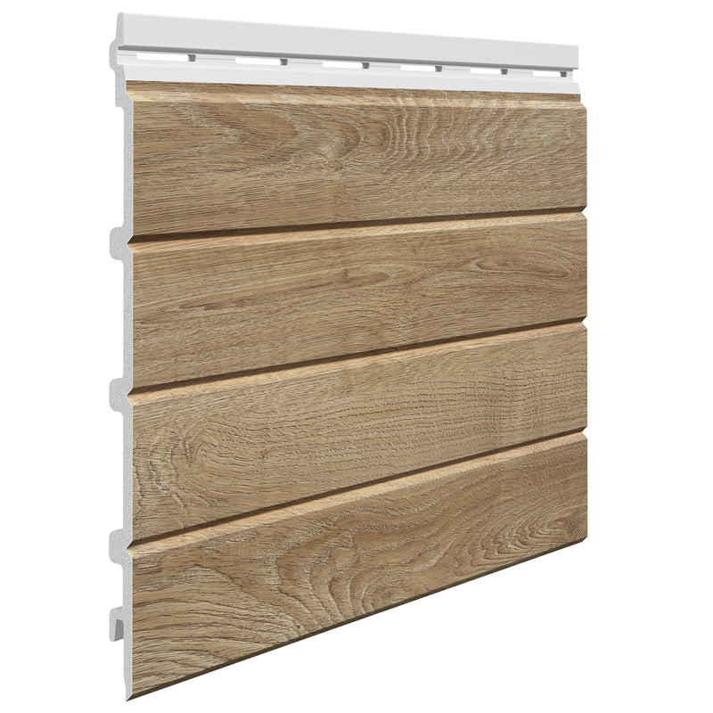 Load image into Gallery viewer, VOX Kerrafront Light - Brown PVC Cladding - Fourfold Cladding Board - 2950 x 332 mm
