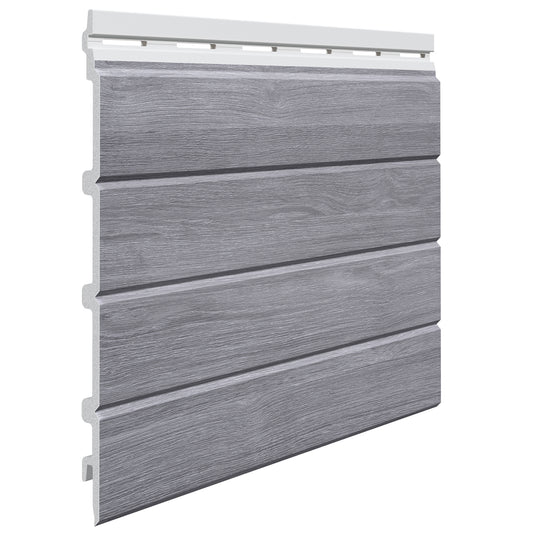 VOX Kerrafront Mid - Grey PVC Cladding - Fourfold Cladding Board - 2950 x 332 mm