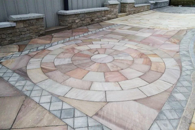 Load image into Gallery viewer, Ravina Indian Sandstone Paving - 290 x 290 x 22mm - Hand Cut &amp; Riven
