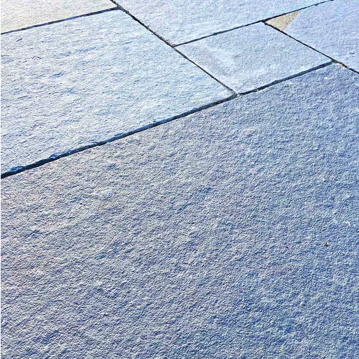 Kota Blue Limestone Paving - 600 x 295 x 22mm - Sawn & Riven