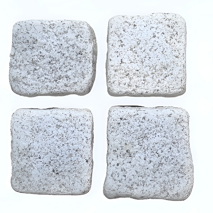 Light Grey Granite Block Paving - 140 x 140 x 50-60mm - Sawn, Tumbled & Riven