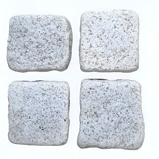 Light Grey Granite Block Paving - 140 x 140 x 50-60mm - Sawn, Tumbled & Riven