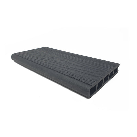 Soho Charcoal - Black Composite Decking - Bullnose Decking Board - 3600 x 140 x 25 mm