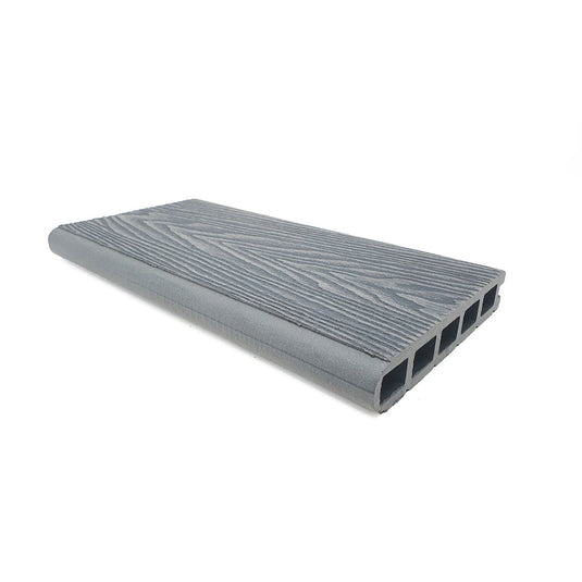 Soho Slate - Grey Composite Decking - Bullnose Decking Board - 3600 x 140 x 25 mm