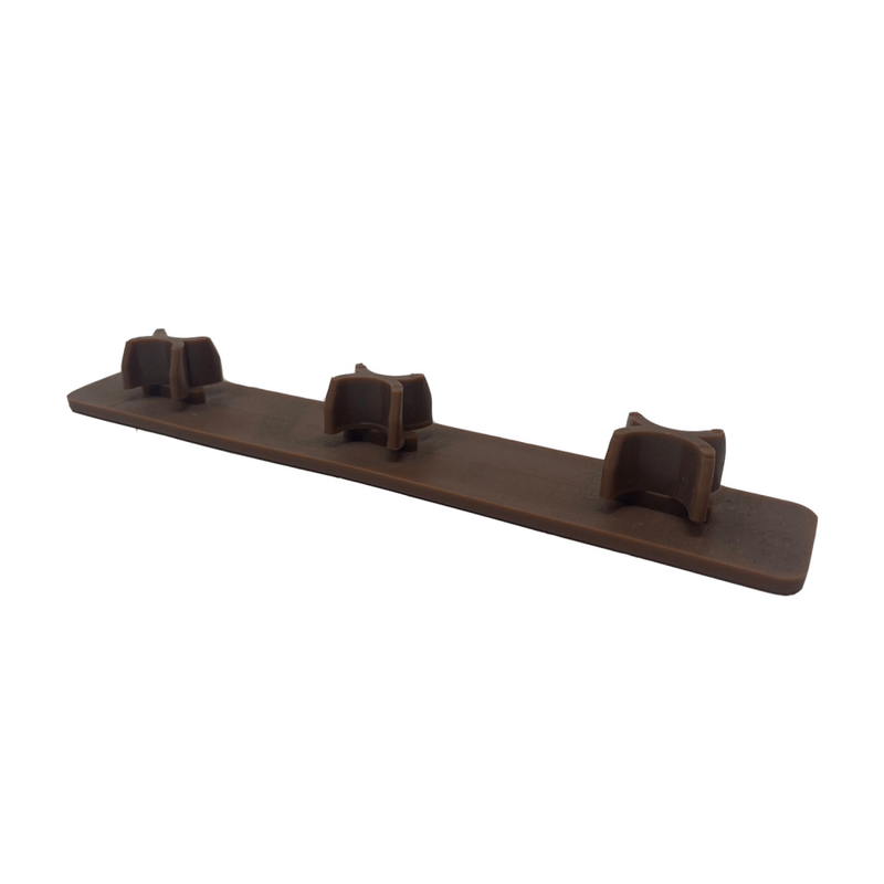 Load image into Gallery viewer, Soho Teak - Brown Composite Decking - End Cap - 147 x 24 x 17 mm
