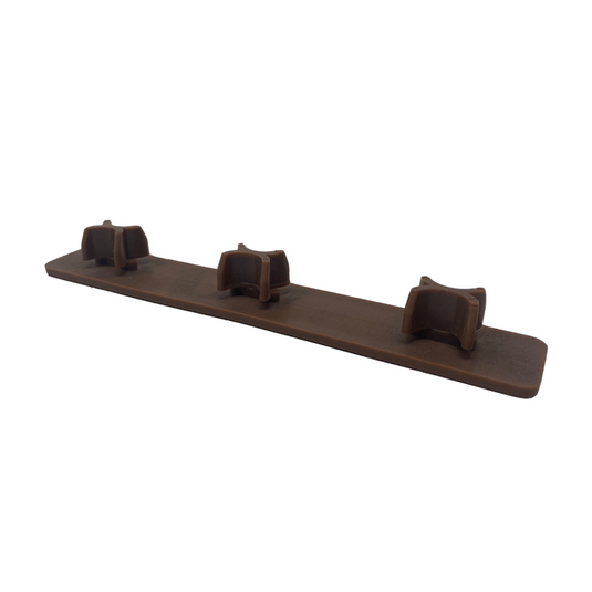 Soho Teak - Brown Composite Decking - End Cap - 147 x 24 x 17 mm