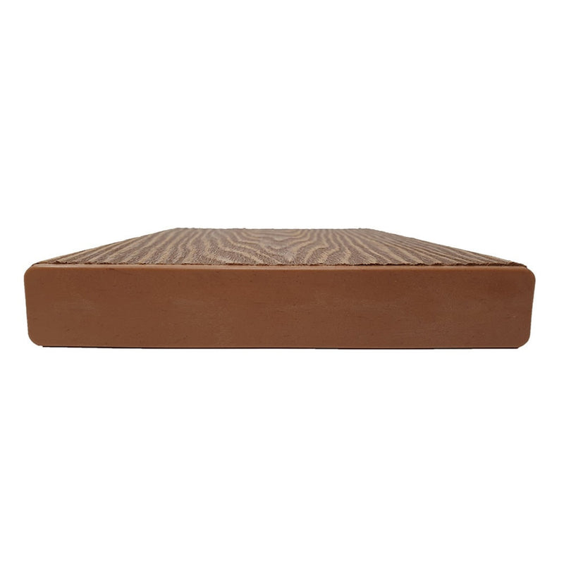 Load image into Gallery viewer, Soho Teak - Brown Composite Decking - End Cap - 147 x 24 x 17 mm

