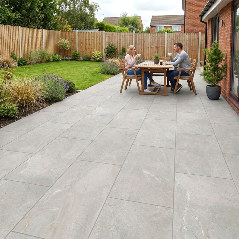 Load image into Gallery viewer, Storm - Grey Porcelain Paving Tiles - 900 x 600 x 20mm

