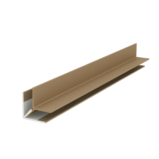 VOX Kerrafront Light - Brown PVC Cladding - Universal Corner - 3000 x 50 mm x 40mm