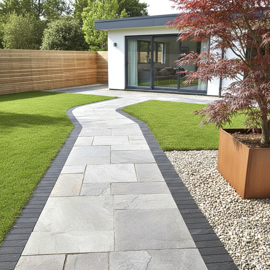 Anthracite - Black Porcelain Setts - 200 x 100 x 20mm