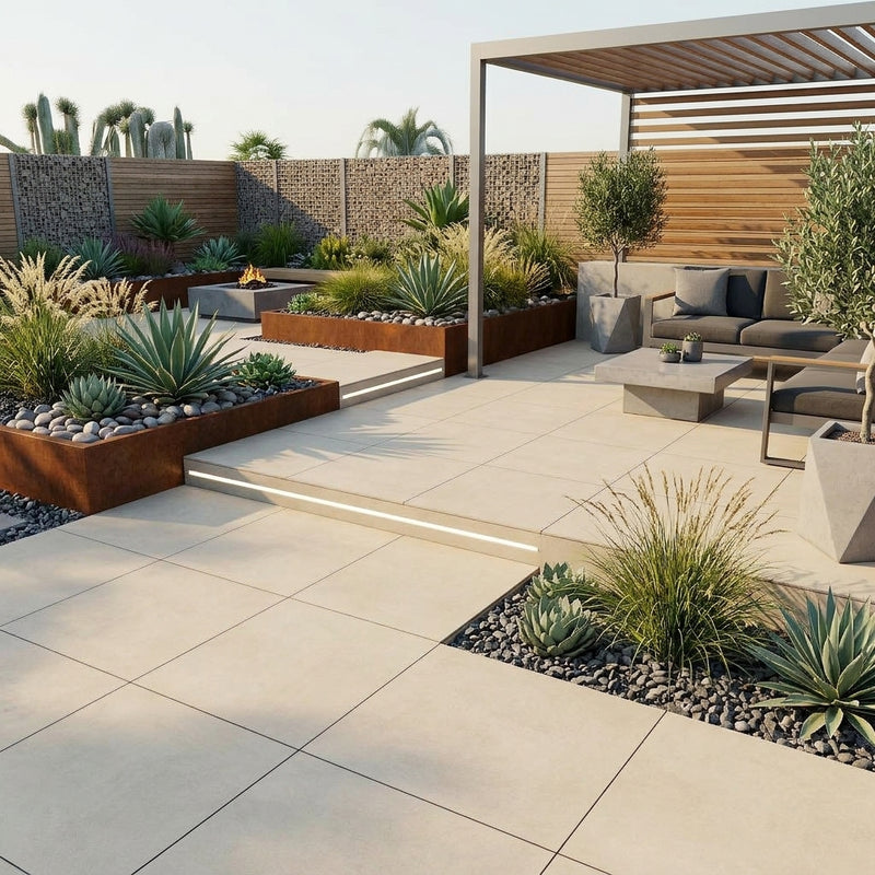 Load image into Gallery viewer, Ark Ivory - Beige Porcelain Paving Tiles - 600 x 600 x 20mm
