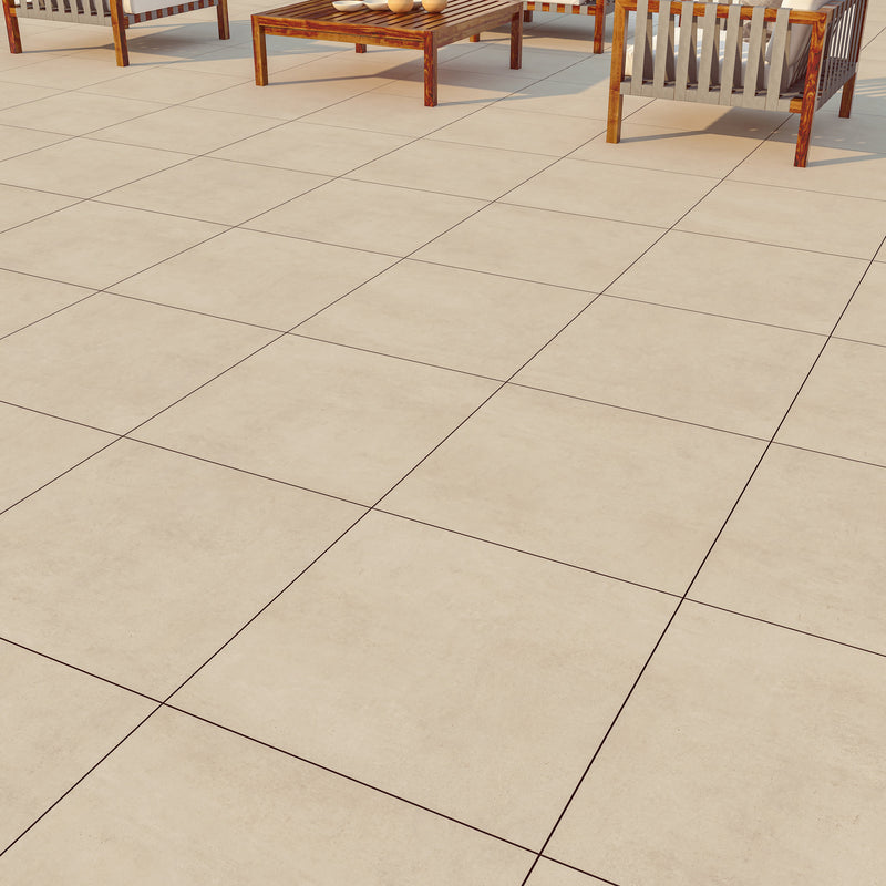 Load image into Gallery viewer, Ark Ivory - Beige Porcelain Paving Tiles - 600 x 600 x 20mm
