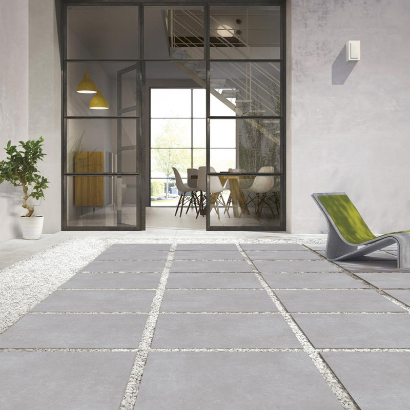 Load image into Gallery viewer, Ark Silver - Grey Porcelain Paving Tiles - 600 x 600 x 20mm
