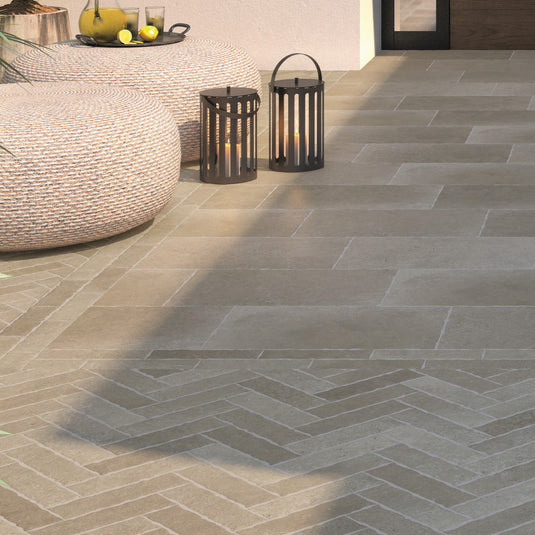 Arlington - Grey Porcelain Setts - 280 x 70 x 20mm