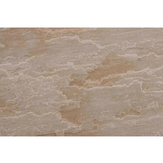 Buff Indian Sandstone Paving - 900 x 600 x 18mm - Hand Cut & Riven