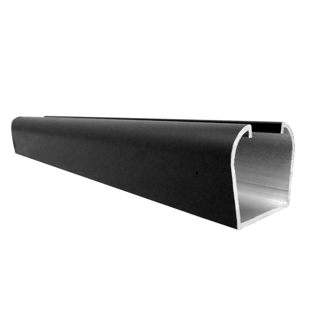 Charcoal - Black Premium Composite Fencing - Aluminium Insert - 1830 x 40 x 40mm