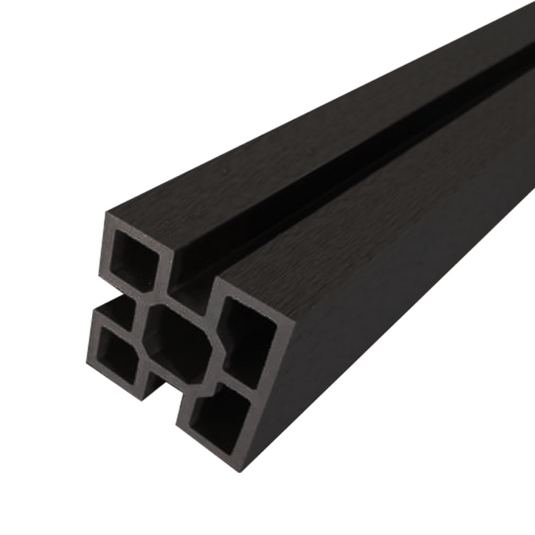 Charcoal - Black Premium Composite Fencing - Post - 2400 x 100 x 100mm