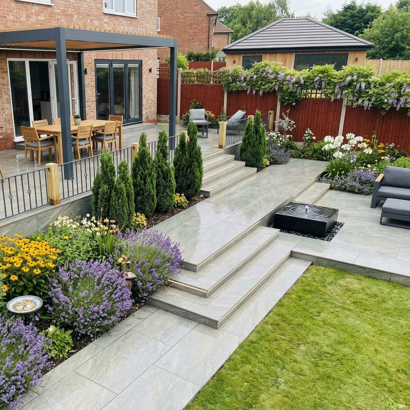 Load image into Gallery viewer, County Gris - Grey Porcelain Paving Tiles - 900 x 600 x 20mm
