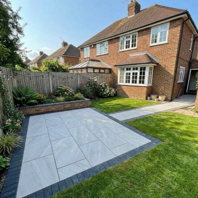 Load image into Gallery viewer, Cross Over - White Porcelain Paving Tiles - 900 x 600 x 20mm
