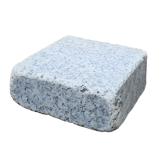 Light Grey Granite Block Paving - 140 x 140 x 50mm - Sawn, Tumbled & Honed