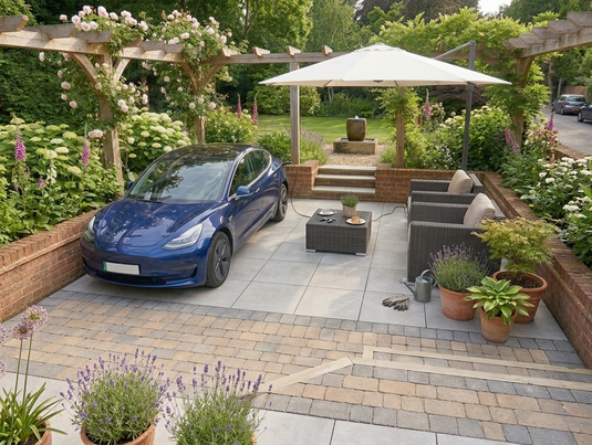 Danish - Natural Porcelain Paving Tiles - 600 x 600 x 20mm - CLEARANCE