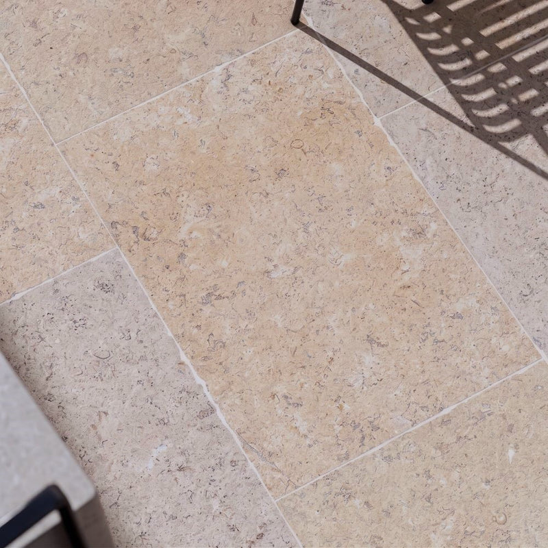Load image into Gallery viewer, Dijon Limestone - Beige Porcelain Paving Tiles - 900 x 600 x 20mm

