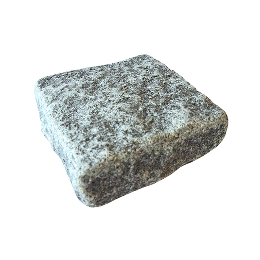 Dark Grey Granite Block Paving - 140 x 140 x 50-60mm - Sawn, Tumbled & Riven