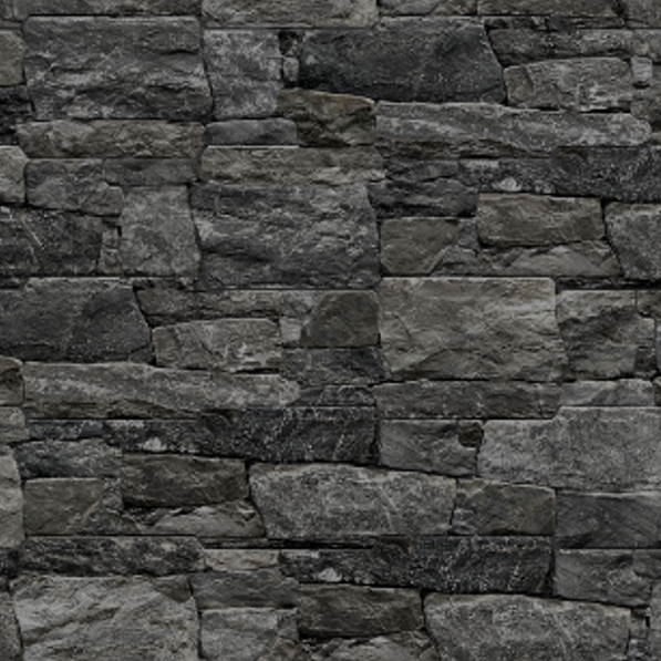 Colorado Graphite - Black Porcelain Wall Cladding Tiles - 400 x 160 x 9mm