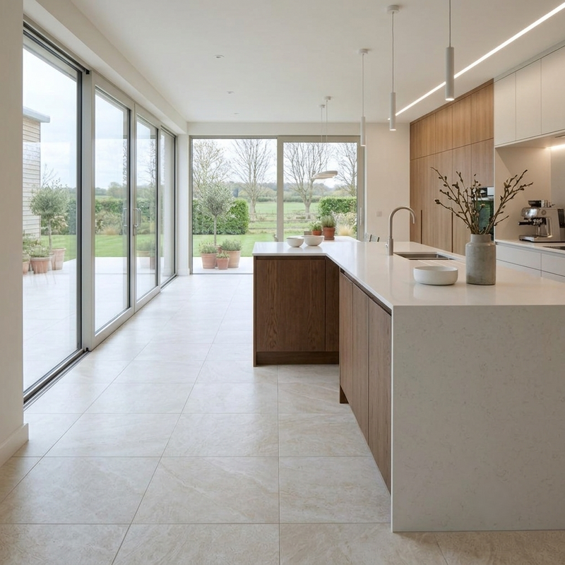 Load image into Gallery viewer, Hampton Limestone - White Porcelain Paving Tiles - 900 x 900 x 10mm
