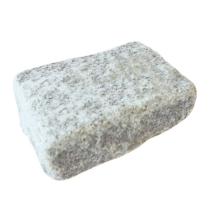 Light Grey Granite Block Paving - 105 x 140 x 50-60mm - Sawn, Tumbled & Riven