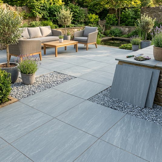 Kandala - Grey Porcelain Paving Tiles - 600 x 600 x 20mm
