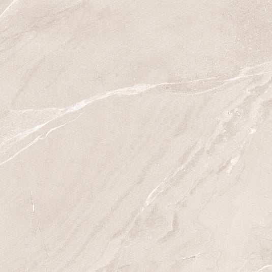 Lagom Sand - Beige Porcelain Paving Tiles - Semi-Polished Finish - 600 x 600 x 7mm
