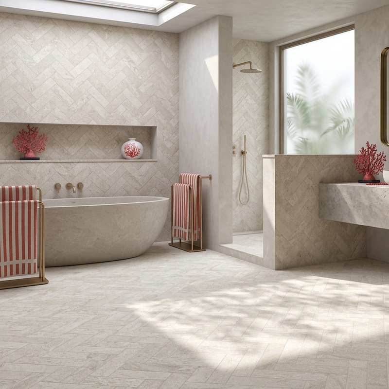 Load image into Gallery viewer, Langford - White Porcelain Setts - 280 x 70 x 20mm
