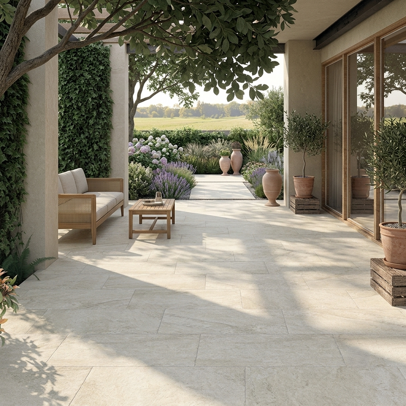 Load image into Gallery viewer, Langford - White Porcelain Paving Tiles - 900 x 600 x 20mm
