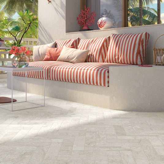 Langford - White Porcelain Setts - 280 x 70 x 20mm