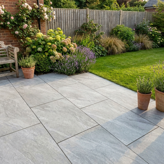 Lava - Grey Porcelain Paving Tiles - 900 x 600 x 20mm