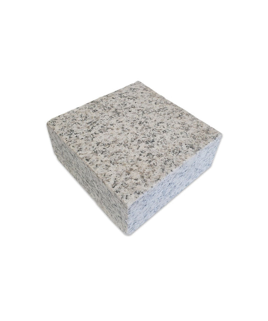 Light Grey Granite Block Paving - 100 x 100 x 50mm - Sawn & Flamed
