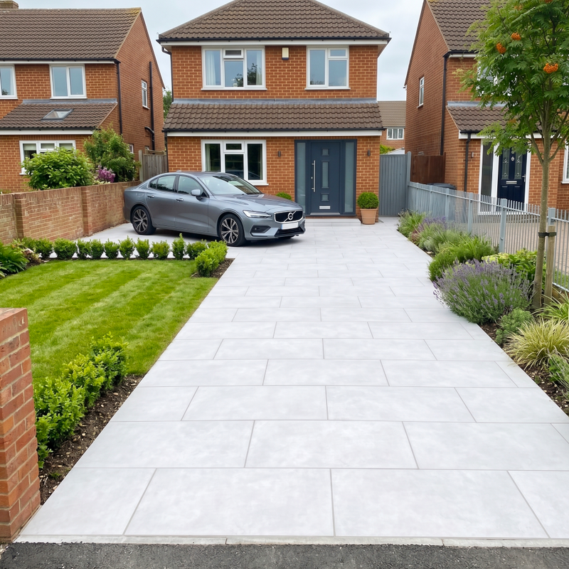 Load image into Gallery viewer, Luna Off - White Porcelain Paving Tiles - 1200 x 600 x 20mm

