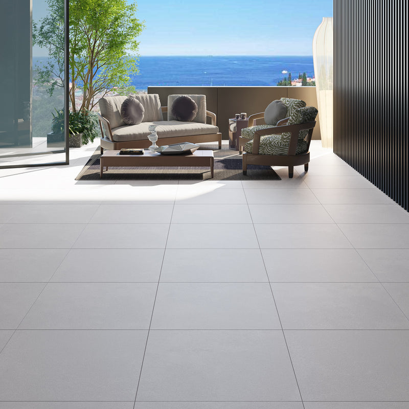 Load image into Gallery viewer, Luna Off - White - Porcelain Paving Tiles - 600 x 600 x 20mm
