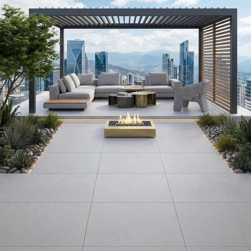 Load image into Gallery viewer, Luna Off - White - Porcelain Paving Tiles - 600 x 600 x 20mm
