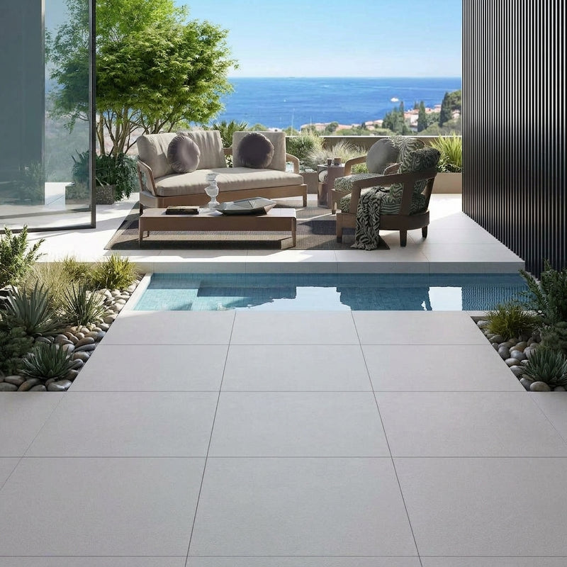Load image into Gallery viewer, Luna Off - White - Porcelain Paving Tiles - 600 x 600 x 20mm
