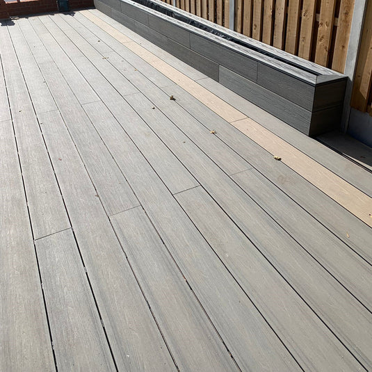 Mayfair Vintage - Brown Composite Decking - Capped Fascia Board - 3660 x 170 x 10 mm