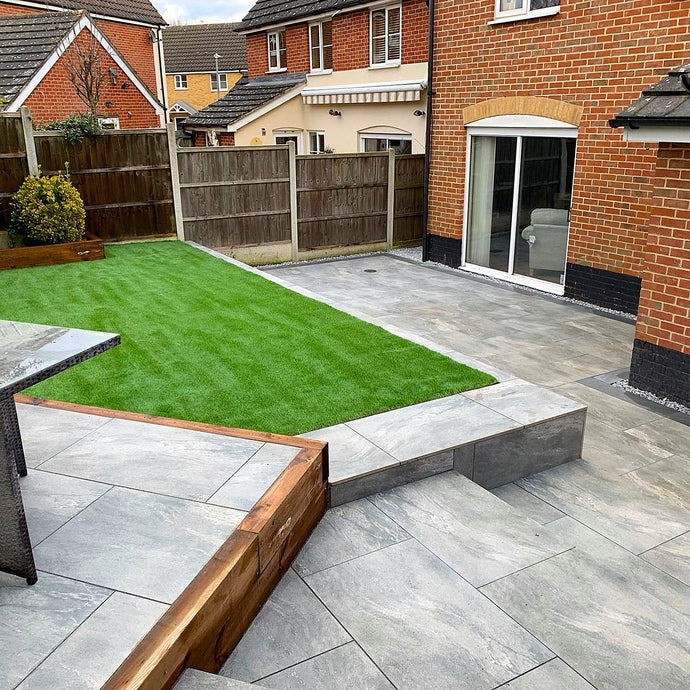 Mercury - Grey Porcelain Paving Tiles - 900 x 600 x 20mm