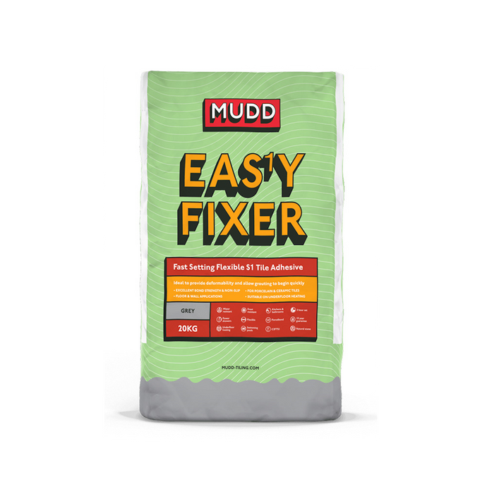 Mudd Easy Fixer Flexible S1 Tile Adhesive - Grey- 20Kg