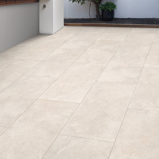 Palma Cream - Beige Porcelain Paving Tiles - 1200 x 600 x 10mm